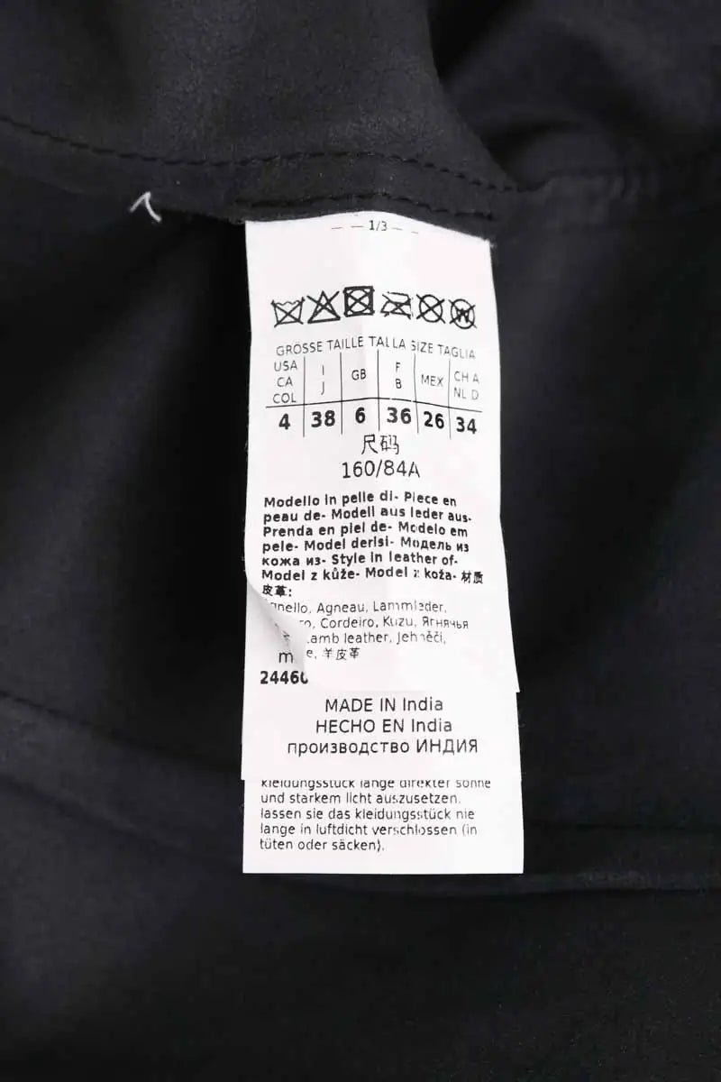 Chemise Max Mara Noir en Cuir