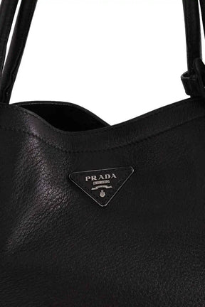 Cabas Prada Noir en Cuir