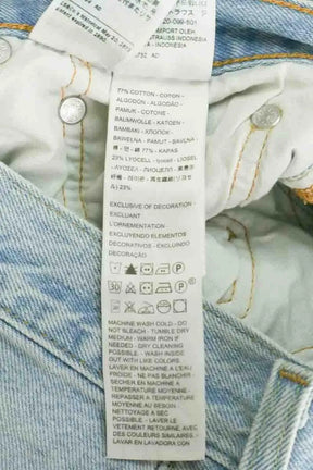 Jean droit Levi's 501 Bleu en Coton