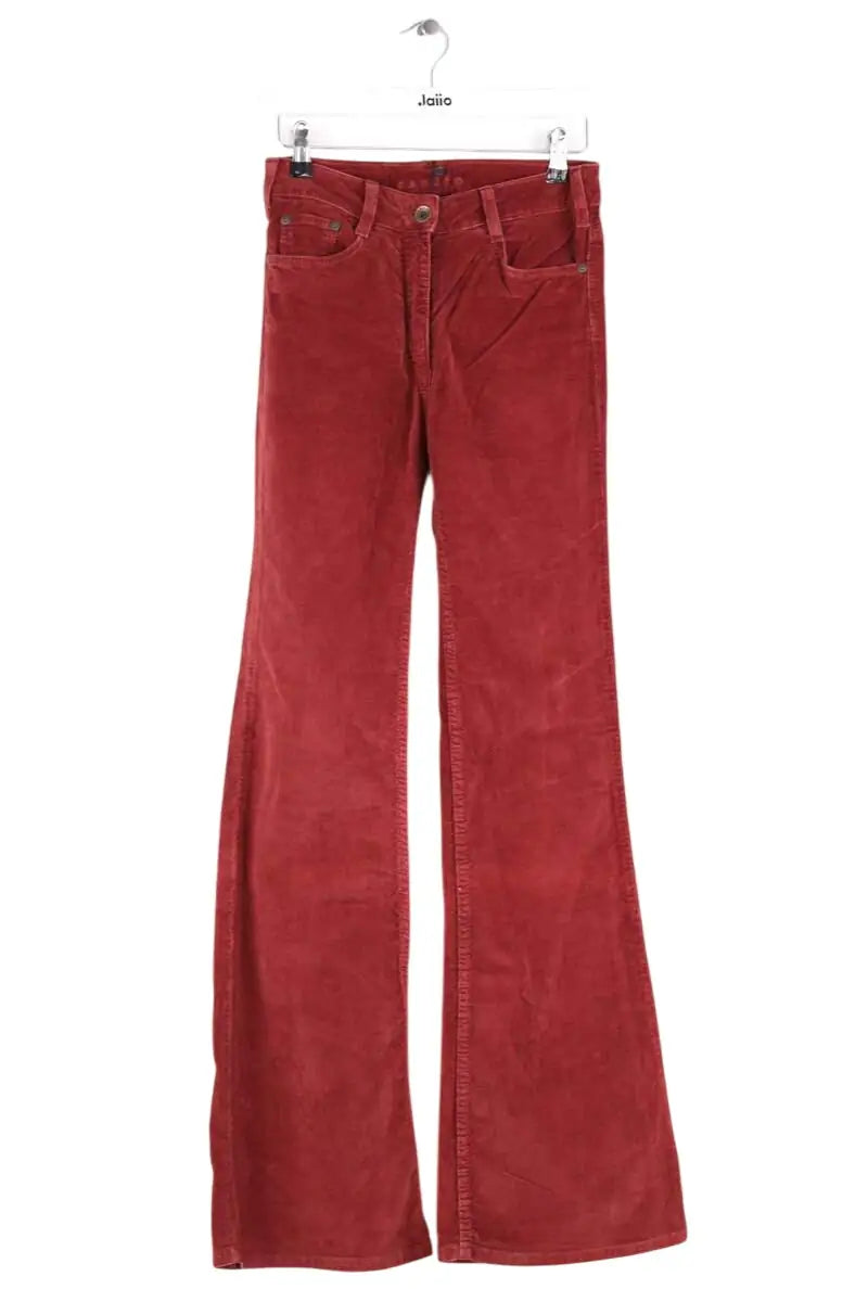 Pantalon Sandro Rouge en Coton, taille S - Seconde Main