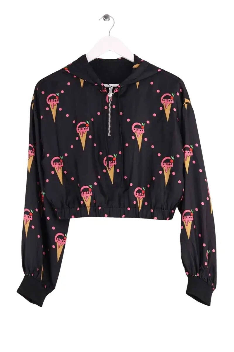 Sweatshirt Gucci Noir en Soie, taille M - Seconde Main
