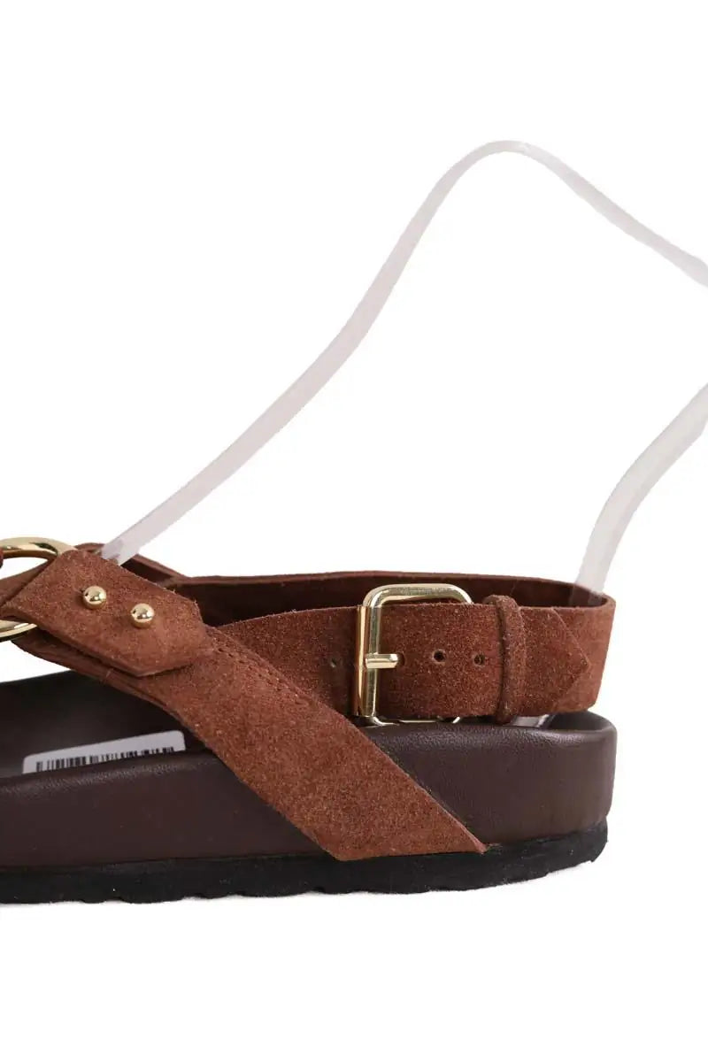 Sandales Soeur Marron en Daim