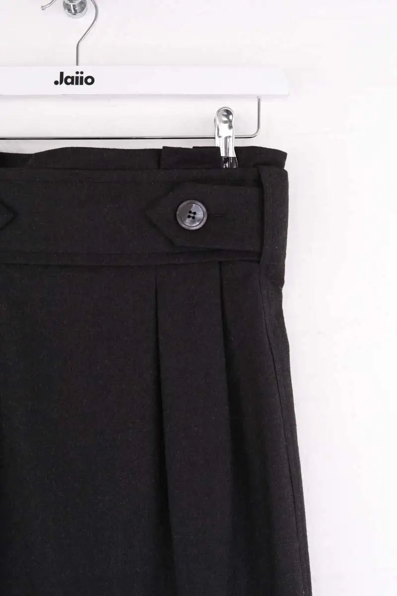 Jupe Yves Saint Laurent Anthracite en Laine