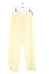 Pantalon large Sportmax Jaune en Coton, taille XS - Seconde Main