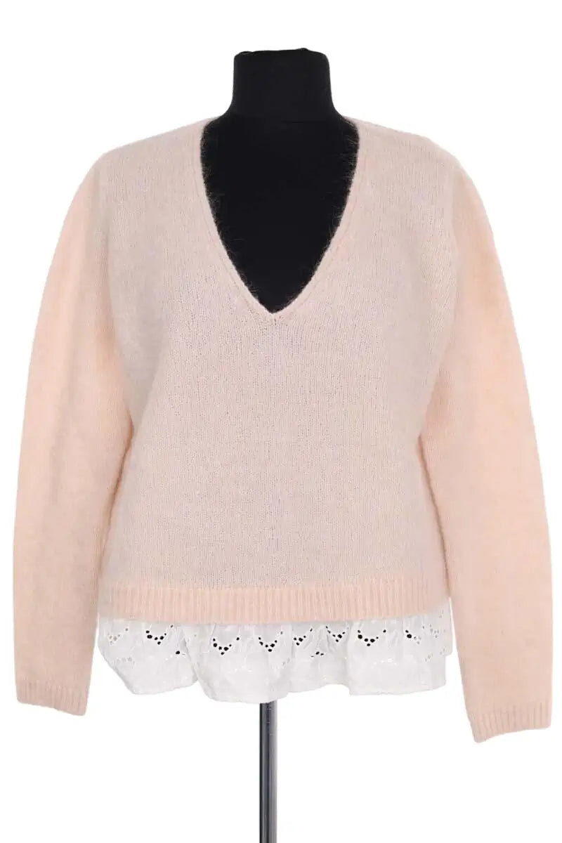 Pull Sézane Gris en Laine, taille M - Seconde Main