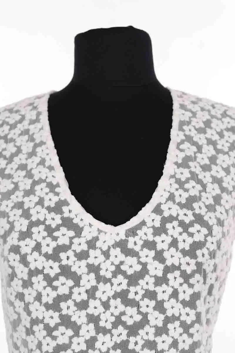 Blouse Maje Blanc en Synthétique