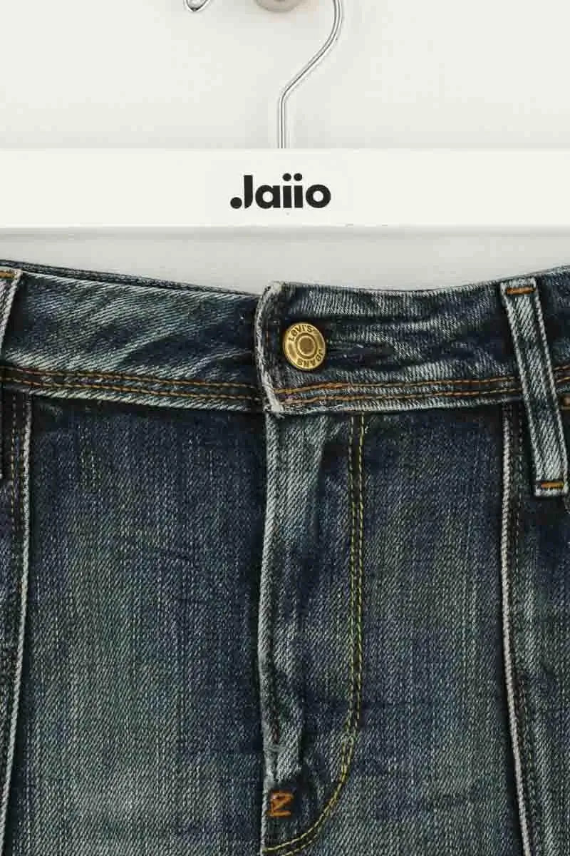 Mini jupe Levi's Bleu en Coton
