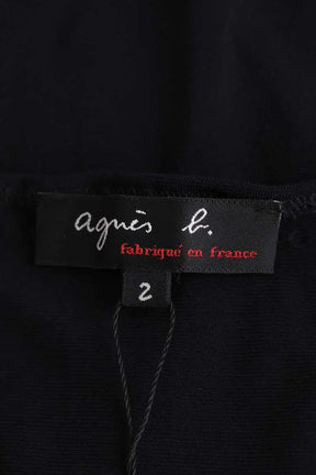 Top Agnès B. Noir en Synthétique