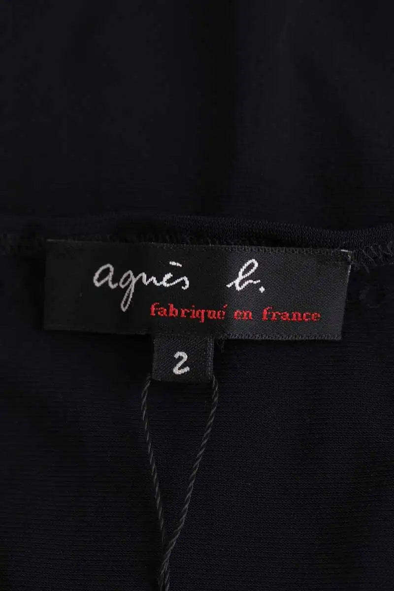 Top Agnès B. Noir en Synthétique