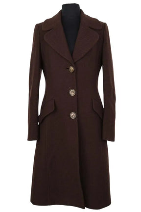 Manteau Dolce & Gabbana Marron en Laine, taille L - Seconde Main