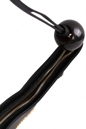 Mini sac Jacquemus Le Bisou perle Noir en Cuir