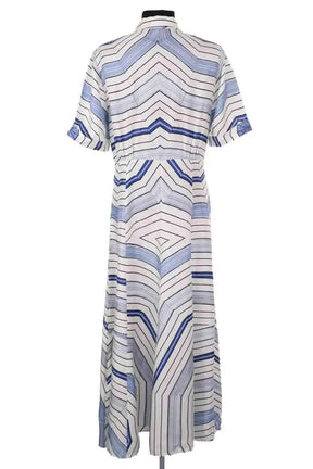 Robe Sandro Bleu en Soie