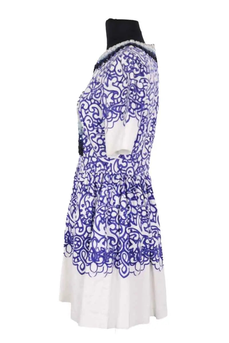 Robe Manoush Bleu en Coton