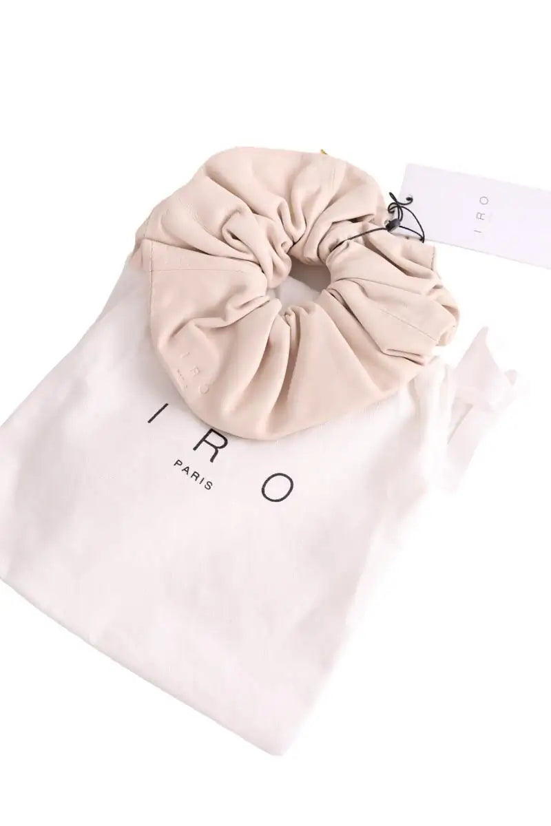 Chouchou Iro Beige en Cuir