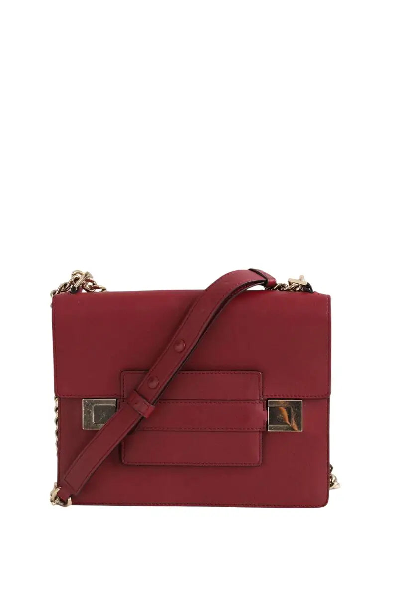 Sac à bandoulière Delvaux Rouge en Cuir - Seconde Main