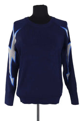 Pull Sandro Bleu en Synthétique, taille XS - Seconde Main