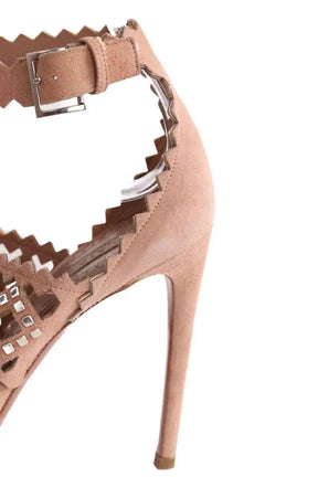 Talons Alaïa Beige en Daim