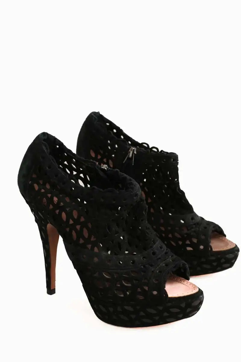 Talons Alaïa Noir en Cuir