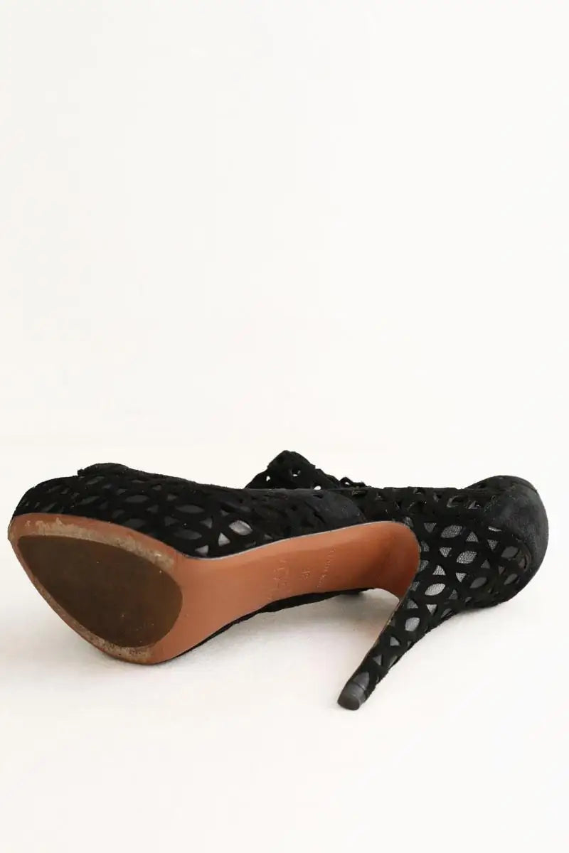 Talons Alaïa Noir en Cuir