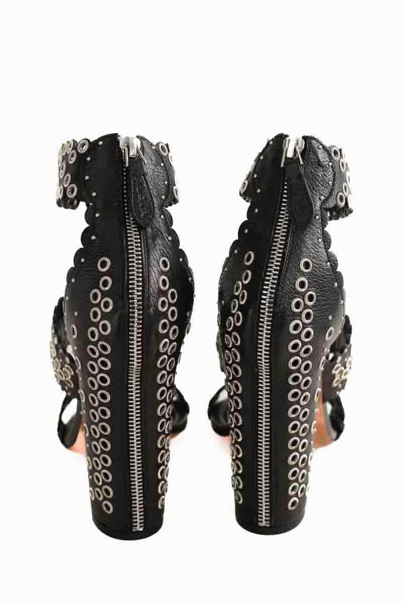 Talons Alaïa Noir en Cuir