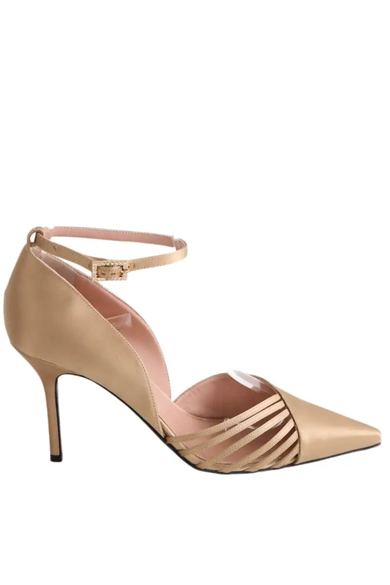 Talons Alberta Ferretti Doré en Cuir, taille 39 - Seconde Main