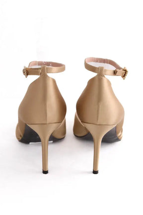 Talons Alberta Ferretti Doré en Cuir