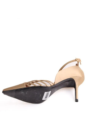 Talons Alberta Ferretti Doré en Cuir