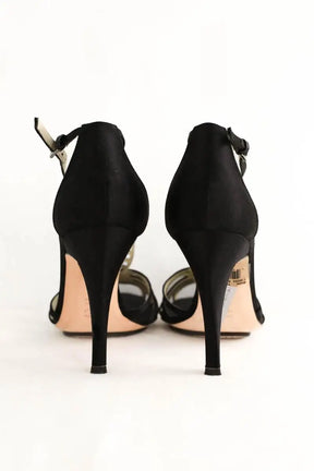 Talons Alberta Ferretti Noir en Daim