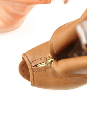 Talons Alexander McQueen Camel en Cuir