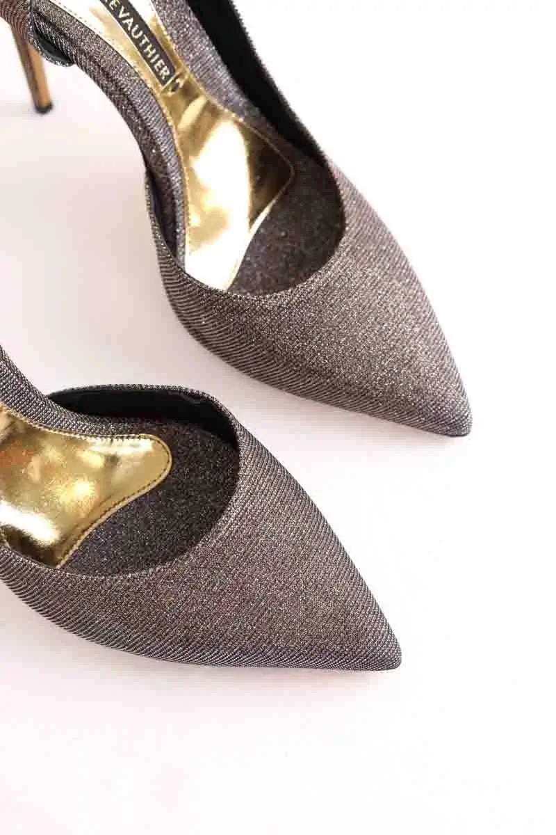 Talons Alexandre Vauthier Gris en Tissu