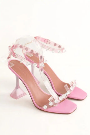 Talons Amina Muaddi Julia Rose en Tissu