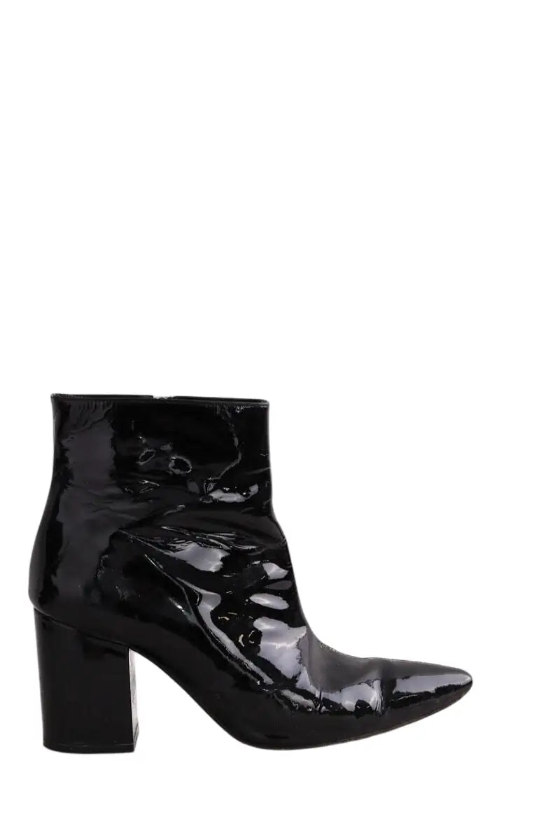 Talons Anine Bing Noir en Cuir verni, taille 38 - Seconde Main