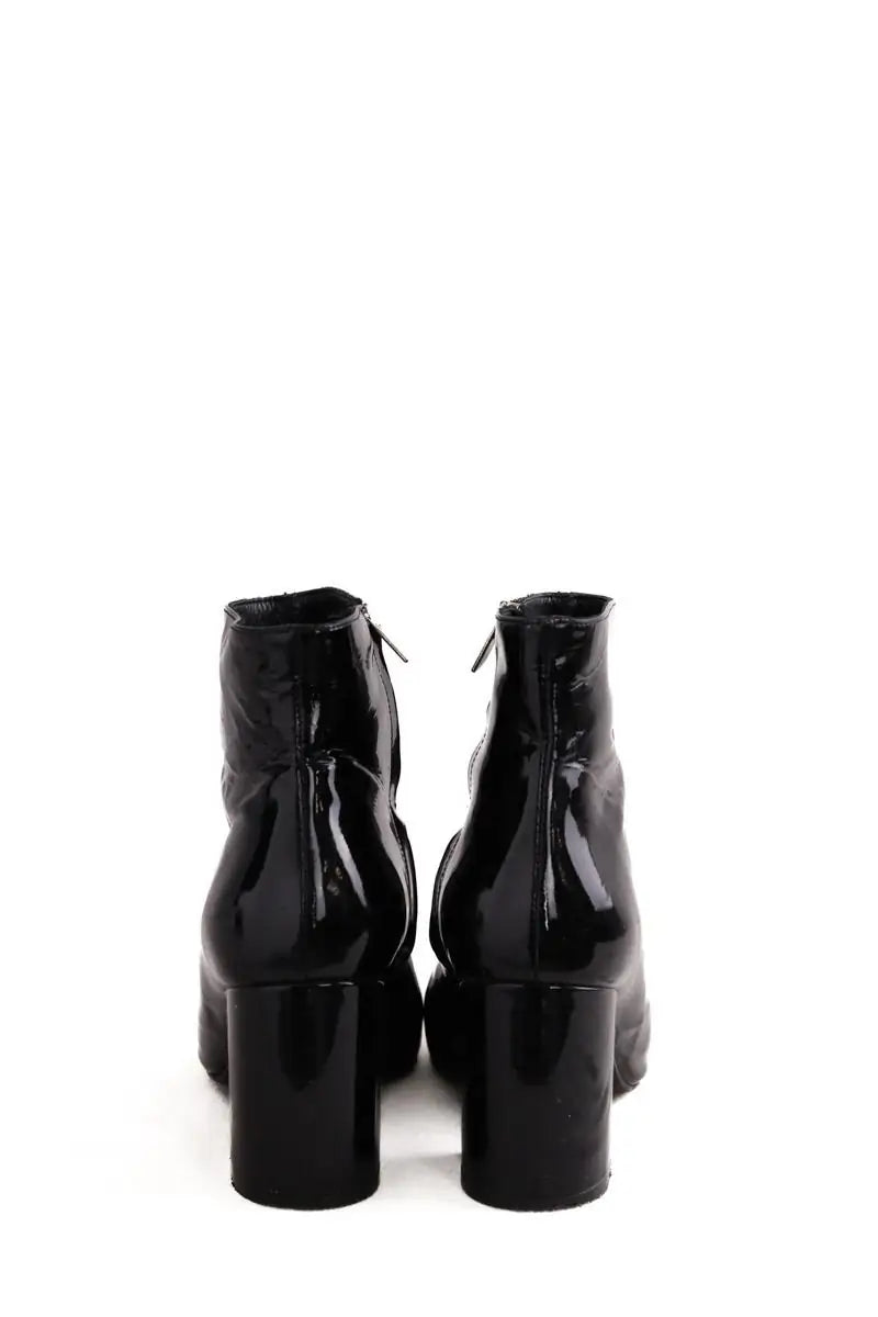 Talons Anine Bing Noir en Cuir verni