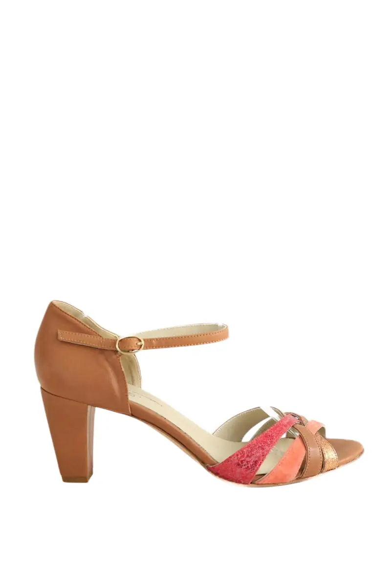 Talons Anniel Rose en Cuir, taille 40 - Seconde Main