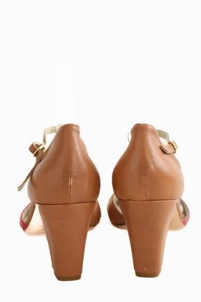 Talons Anniel Rose en Cuir