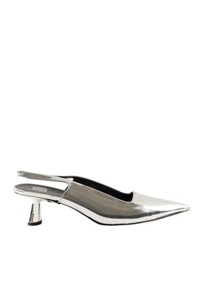 Talons Anny Nord Point blank slingback disco ball Argent en Cuir, taille 42 - Seconde Main