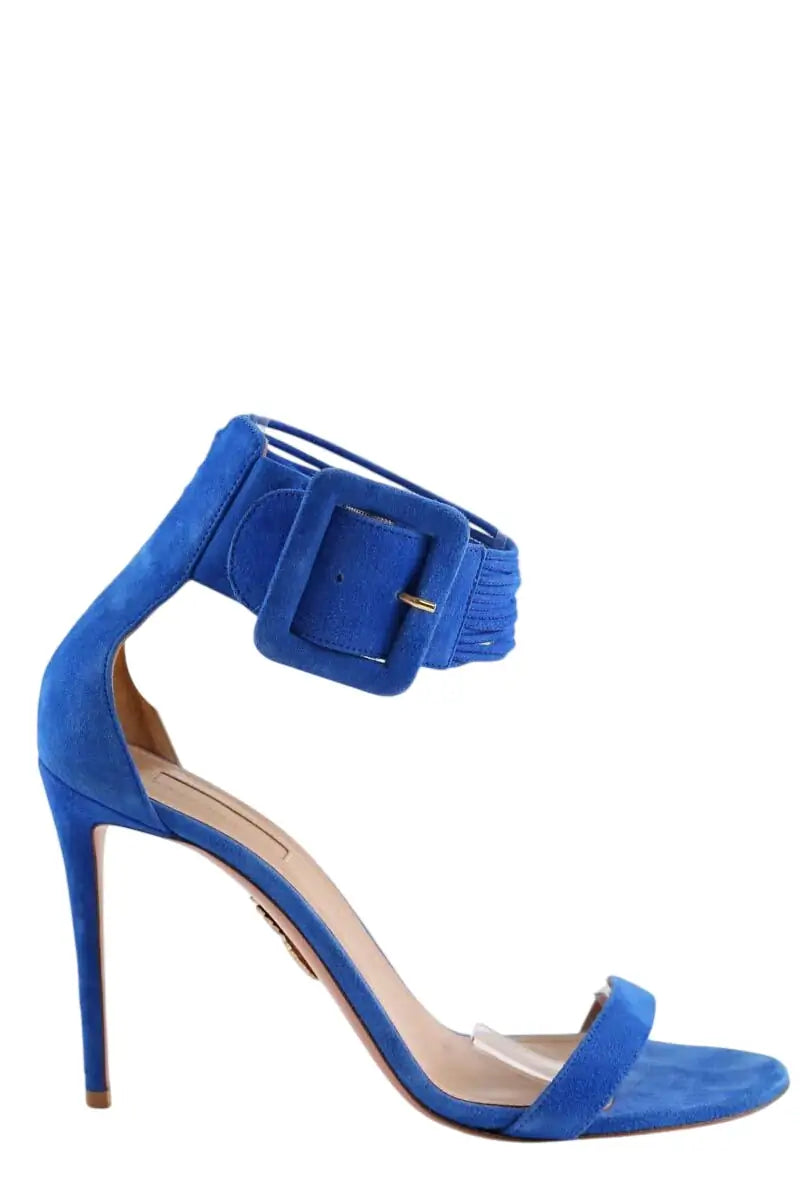 Talons Aquazzura Bleu en Daim, taille 41 - Seconde Main