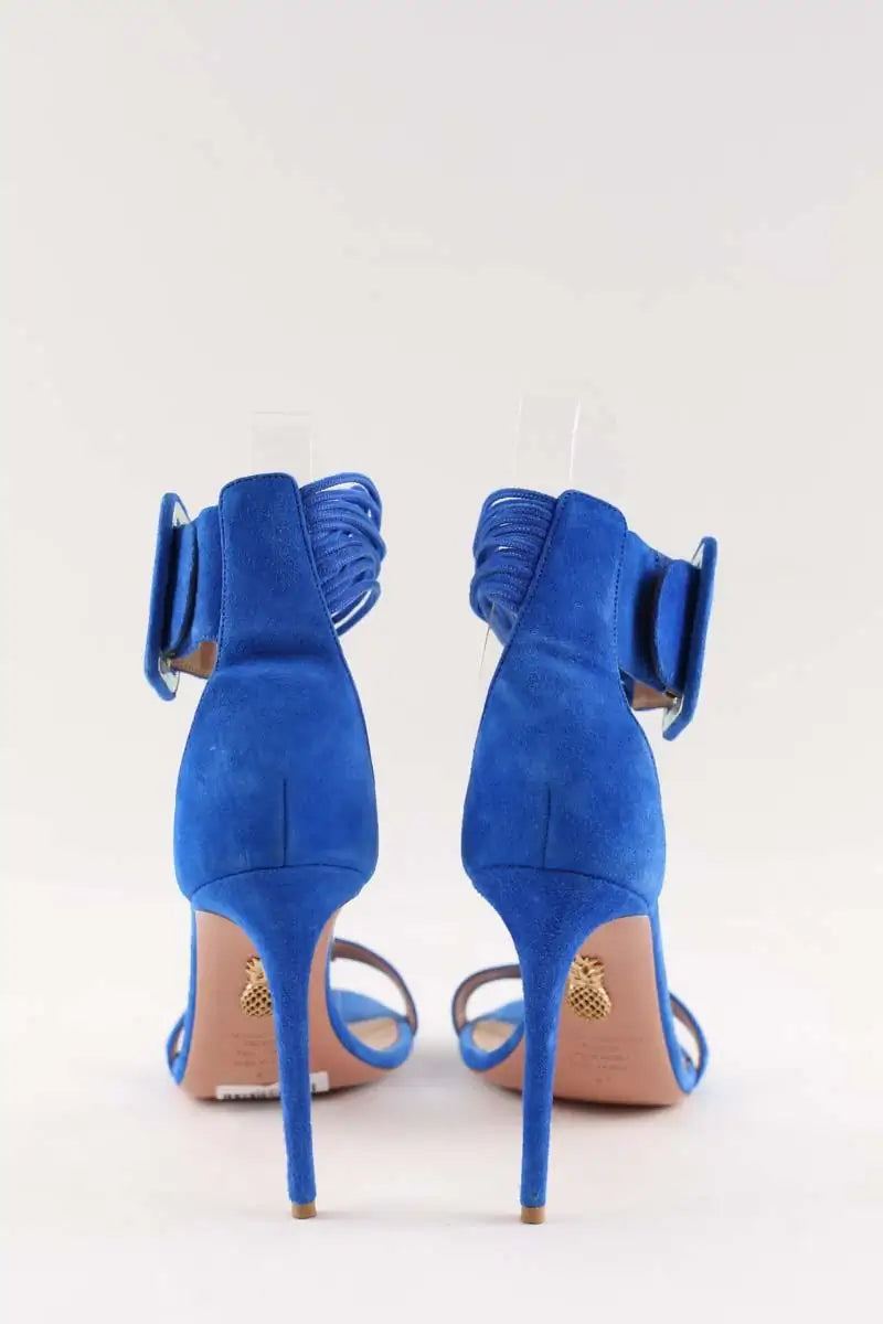 Talons Aquazzura Bleu en Daim