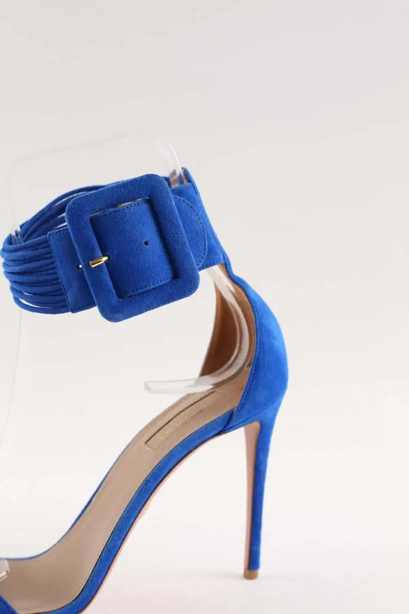 Talons Aquazzura Bleu en Daim