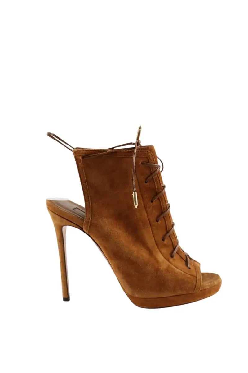 Talons Aquazzura Camel en Daim, taille 36 - Seconde Main