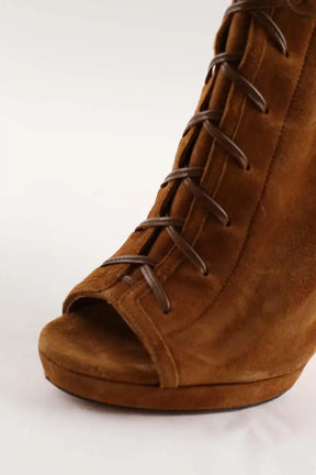 Talons Aquazzura Camel en Daim