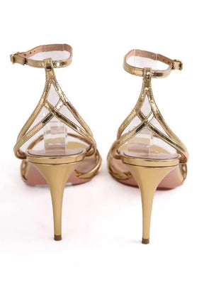 Talons Aquazzura Doré en Cuir
