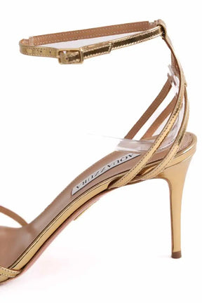 Talons Aquazzura Doré en Cuir