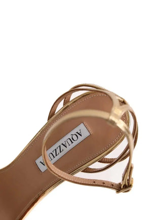 Talons Aquazzura Doré en Cuir