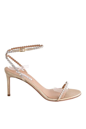 Talons Aquazzura Doré en Cuir, taille 39 - Seconde Main
