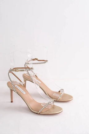 Talons Aquazzura Doré en Cuir