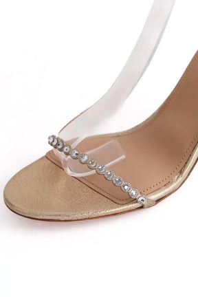 Talons Aquazzura Doré en Cuir
