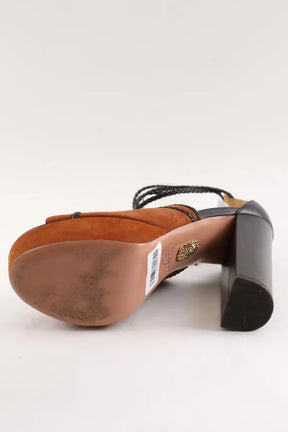 Talons Aquazzura Marron en Daim