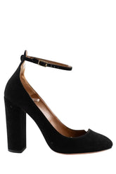 Talons Aquazzura Noir en Daim, taille 38 - Seconde Main