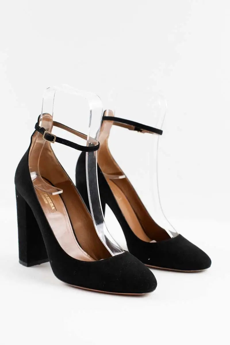 Talons Aquazzura Noir en Daim